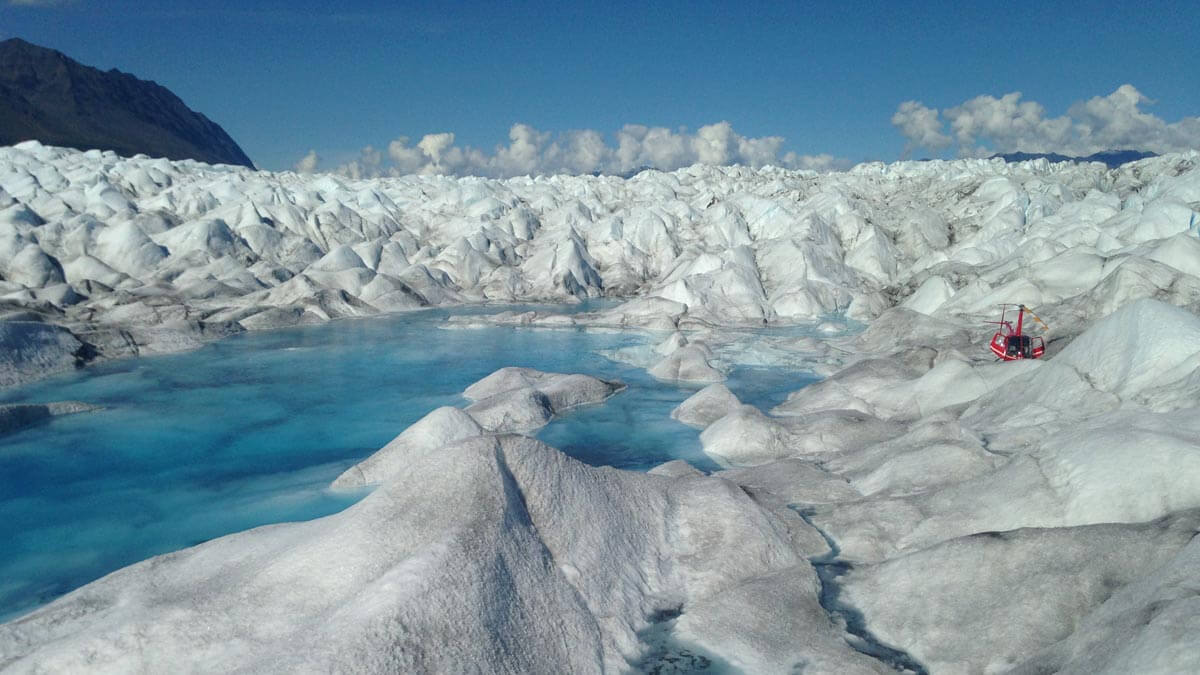 Alaska Heli Hiking Blue Pool Exploration