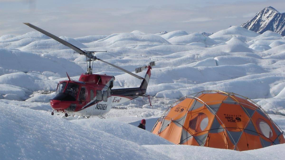 Helicopter Drop Off for Glacier Camping