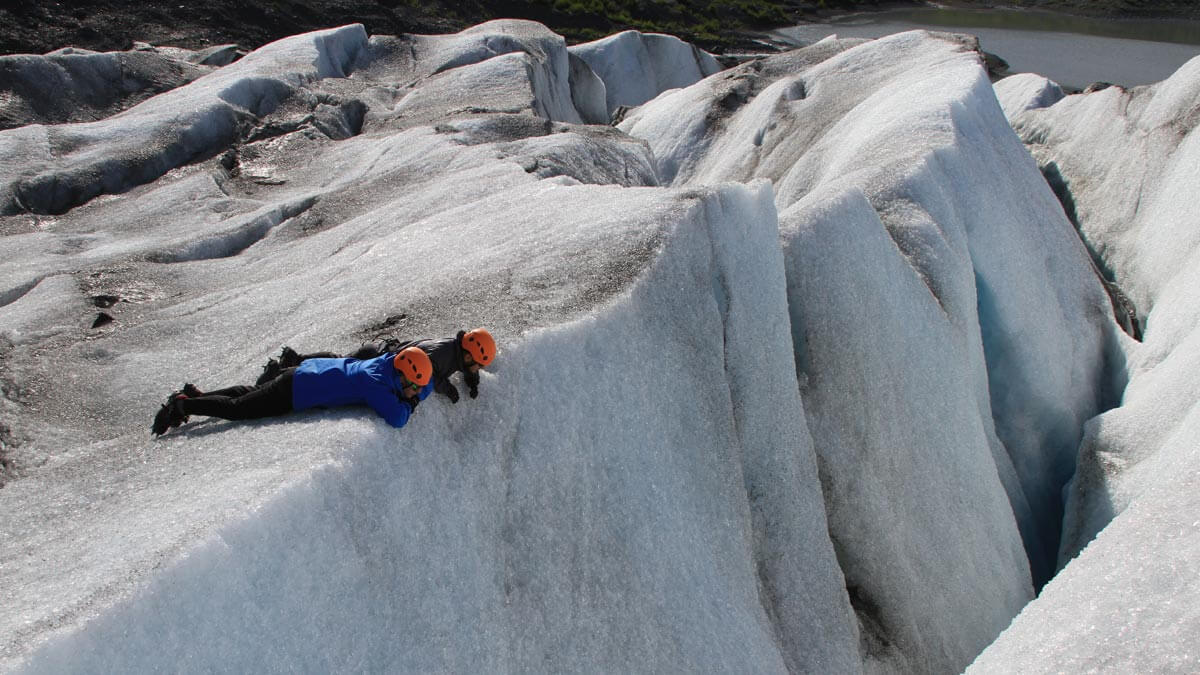 Crevasse Viewing on Spencer Glacier