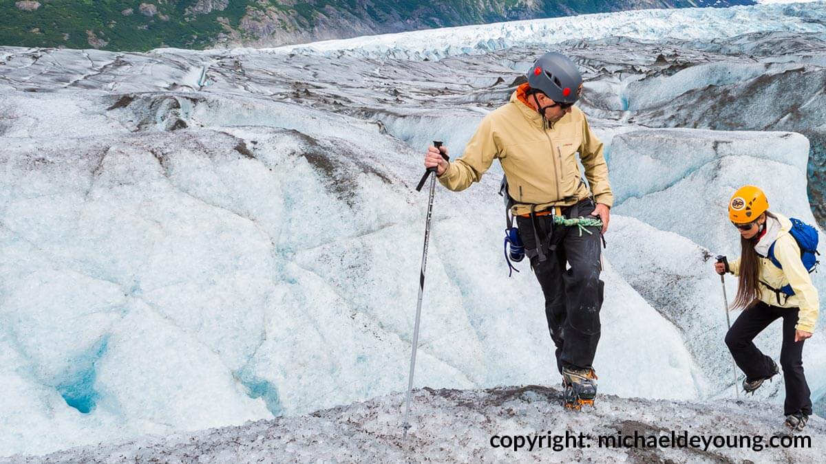 Guided Glacier Hiking Tour on Spencer Glacier