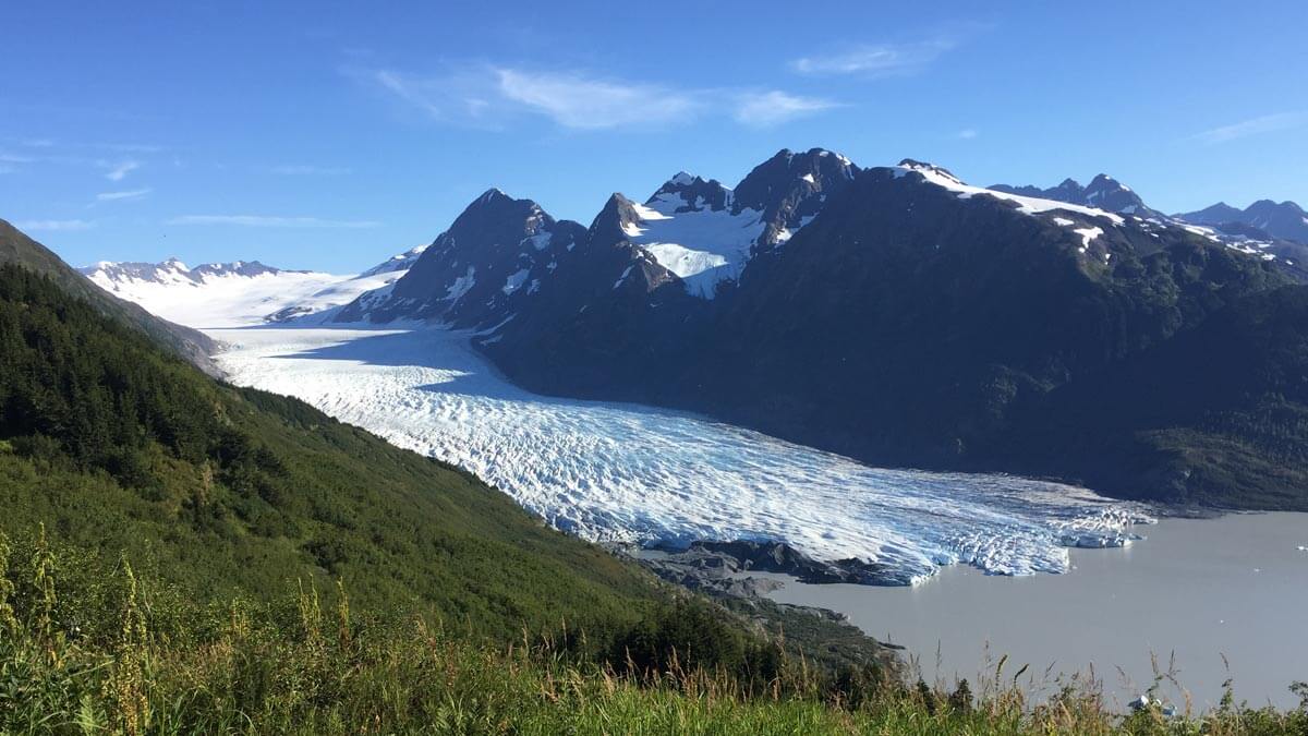 Ariel View of Spencer Glacier