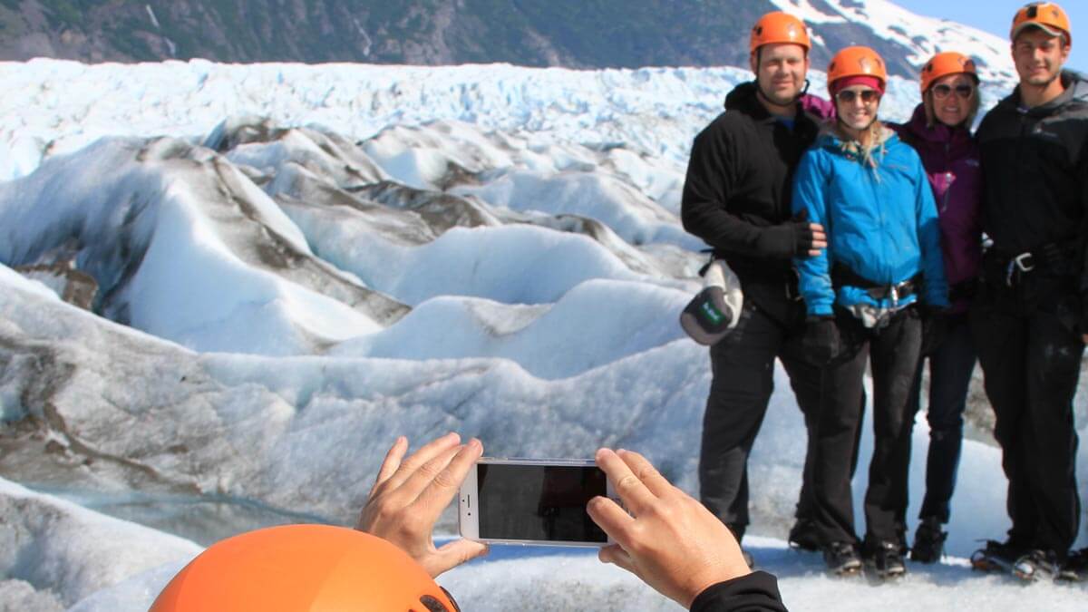 Group Photo on Spencer Glacier